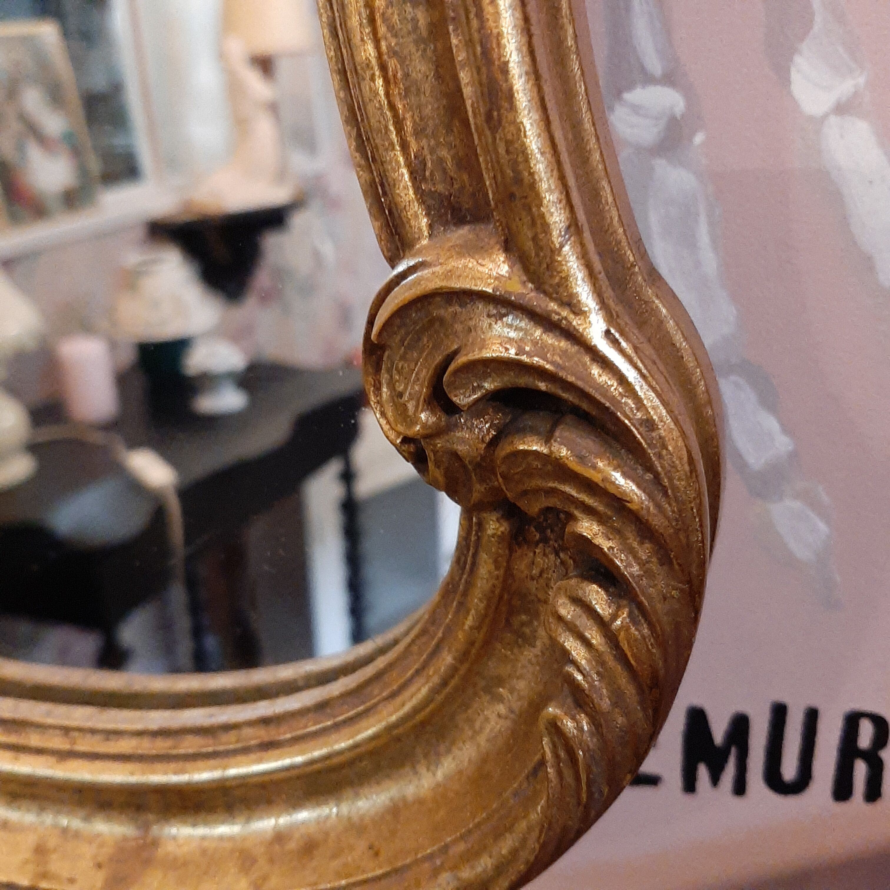 Miroir fin XIXe 77x69cm