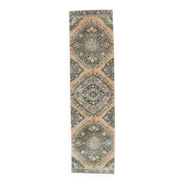 Turkish Oushak Wool Runner 97x365