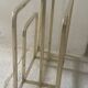 Designer brass magazine rack