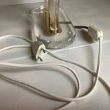 Plexiglass and brass lamp