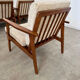 Set of 4 armchairs beech scandinavian