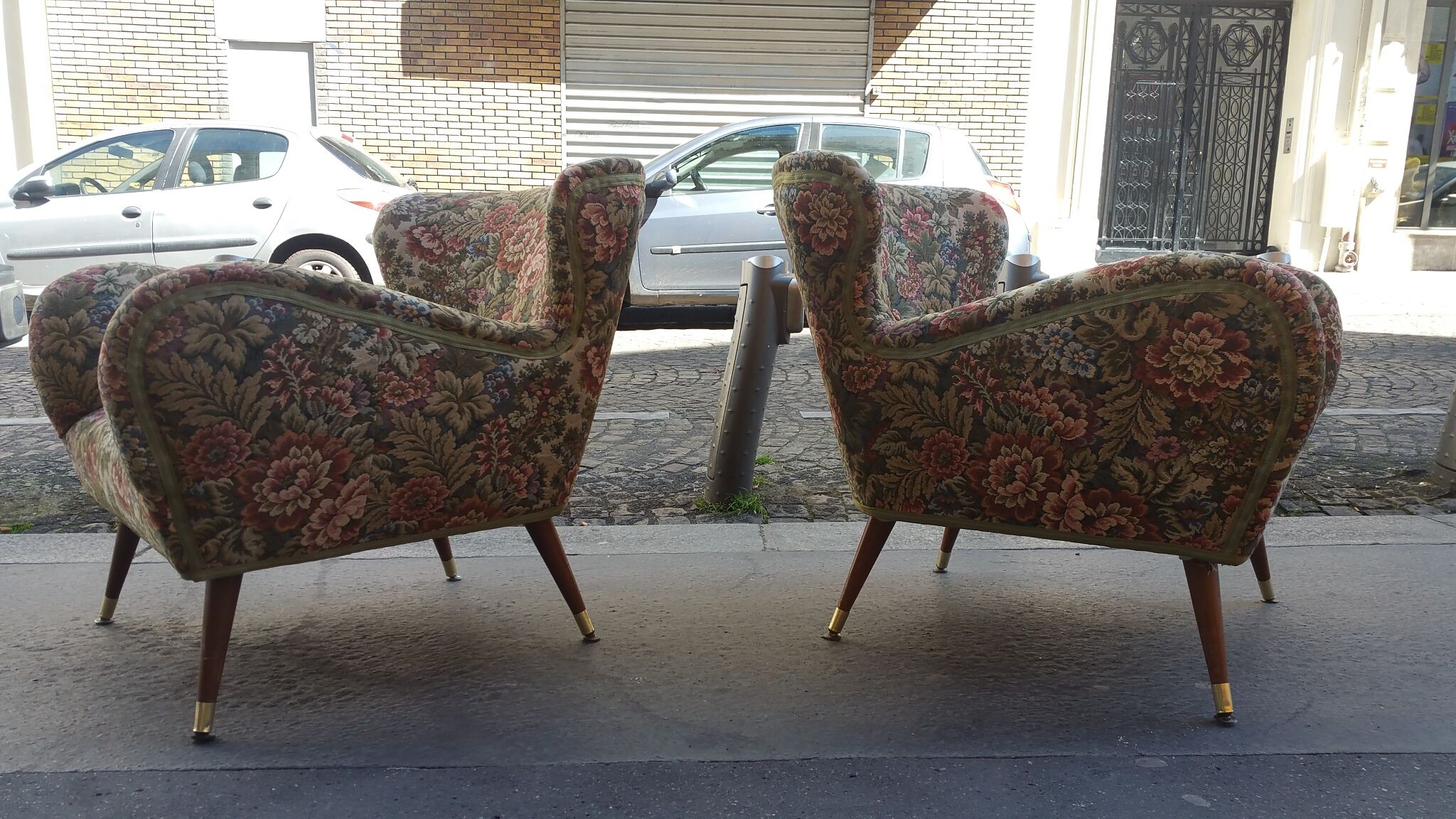 Organic couch 50s/60s design low Italian vintage