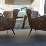 Organic couch 50s/60s design low Italian vintage