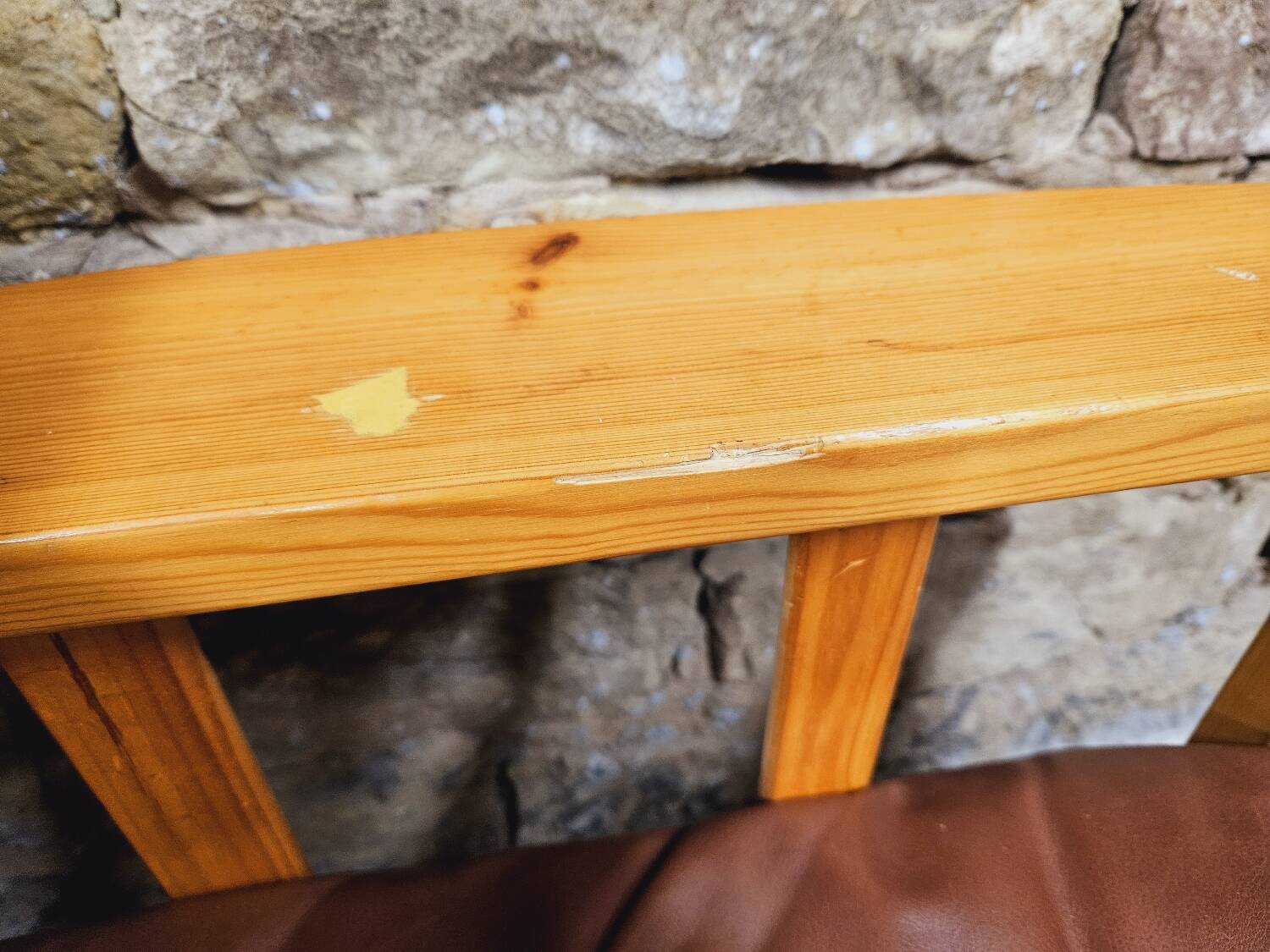 Pair of leather armchairs 1980