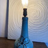 Handmade ceramic lamp base signed