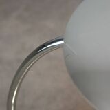 Mid-Century Italian Big Button Table Lamp in Chrome