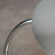 Mid-Century Italian Big Button Table Lamp in Chrome