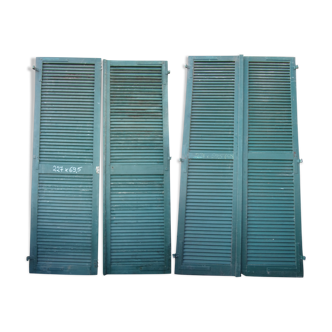 Lot de 2 paires de persiennes vertes