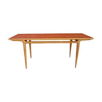 Table basse scandinave des années 50 - 60 en teck