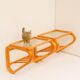 Scandinavian bentwood and glass bedside tables from Gemla, 1920s, set of 2