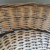 Wicker and vintage rattan basket