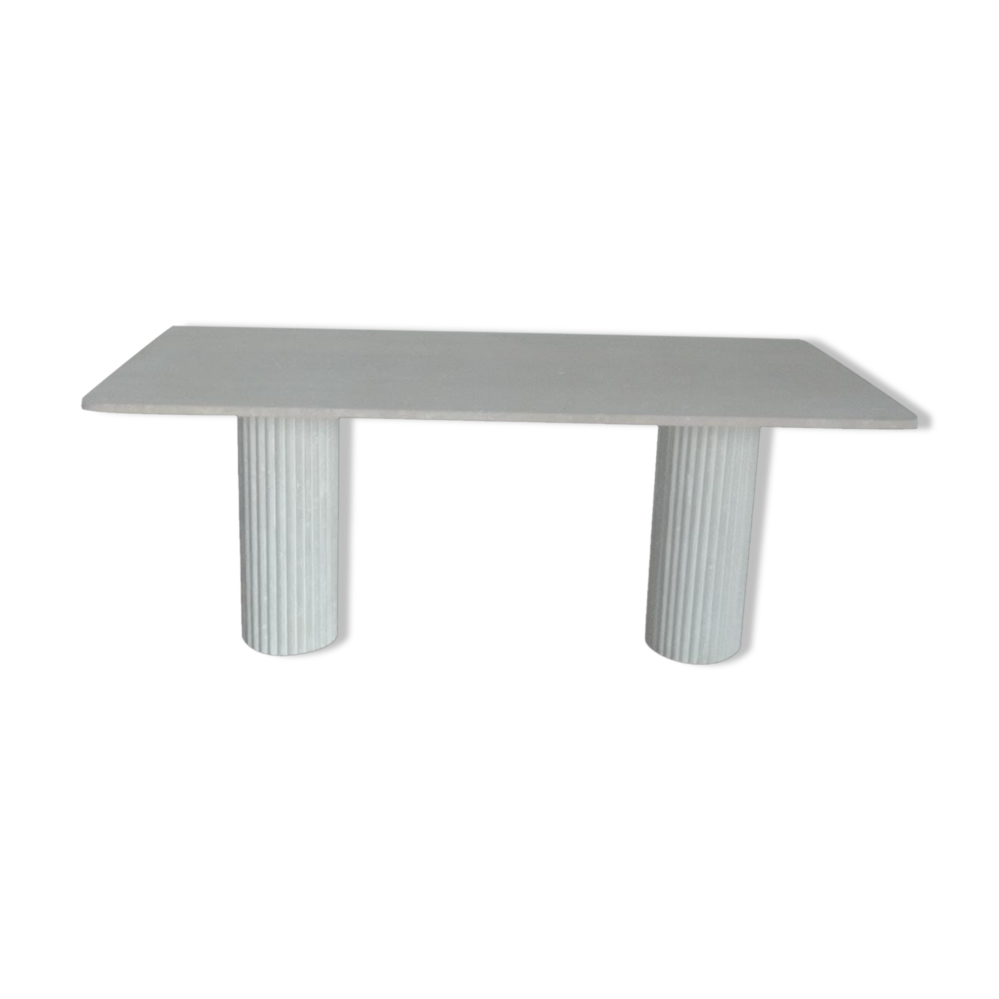 Olympia rectangular dining table - 240x100 - natural travertine