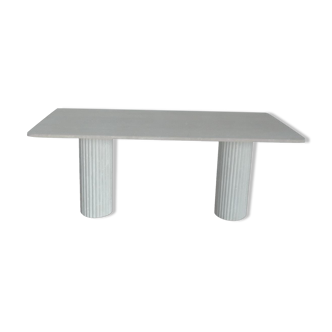 Olympia rectangular dining table - 240x100 - natural travertine