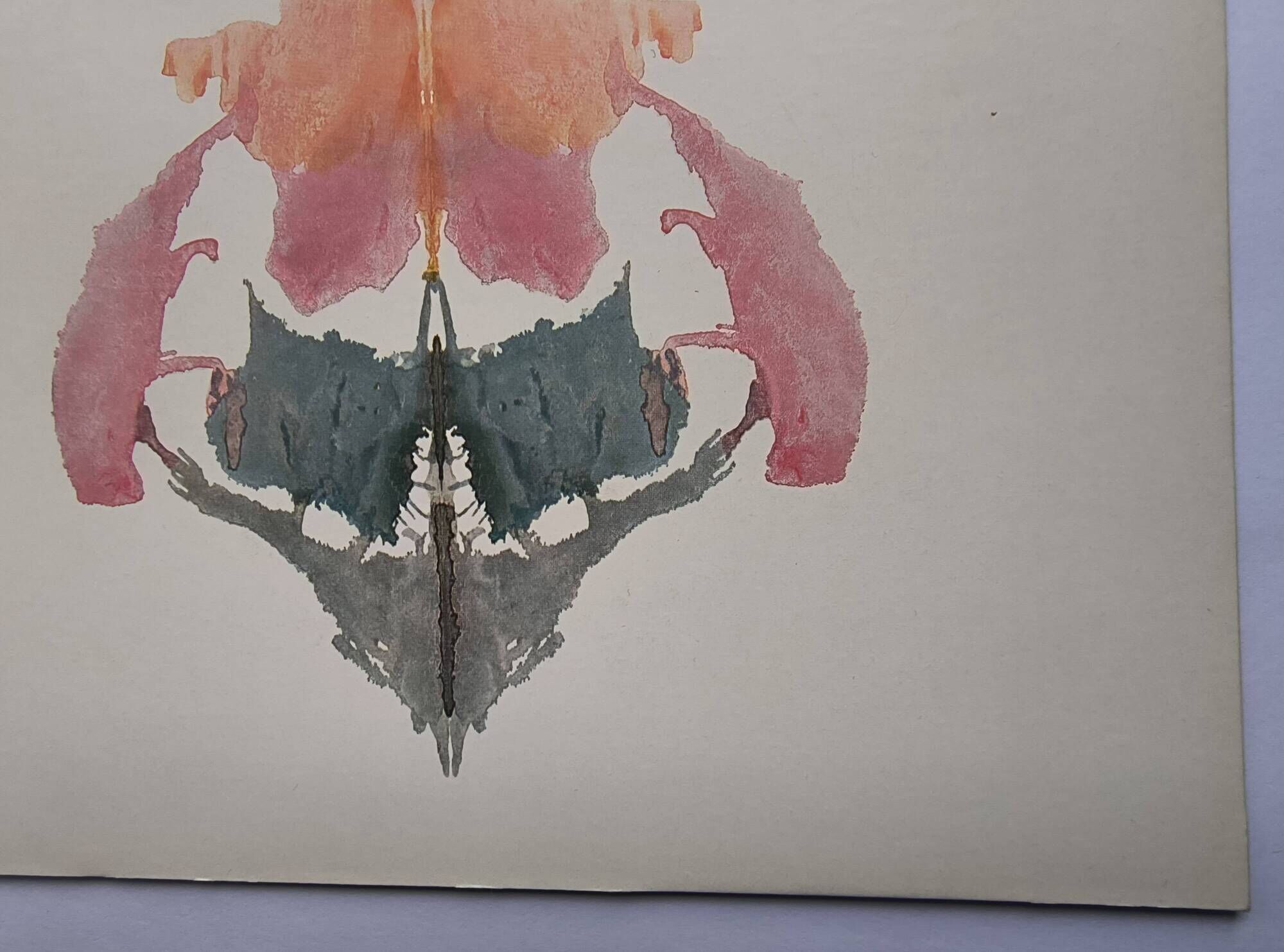 Original Rorschach test card "Card VIII" Imagination