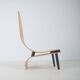 Chaise longue en bois au design danois unique