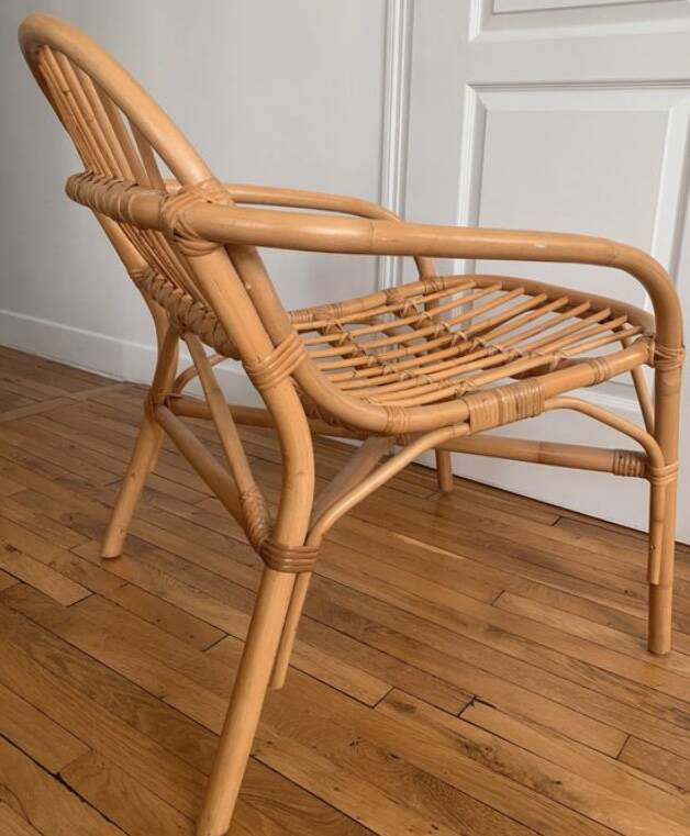 Rattan armchair