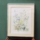 Watercolor, bouquet of flowers, Raymonde Carrier