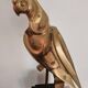 Decorative sculpture in solid brass representing a parrot, 1970s, Palm Beach/Hollywood Regency.