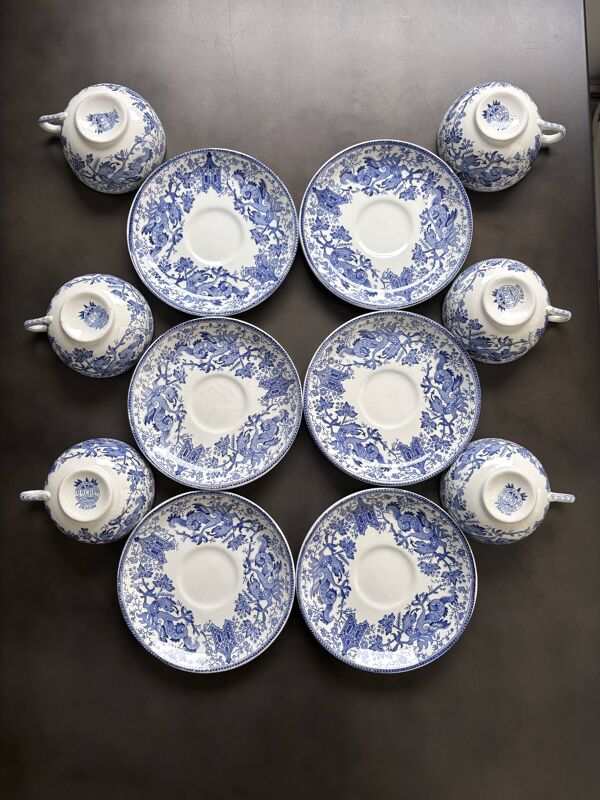 Service de 6 Grandes Tasses Dragon Boch