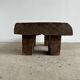 Asian solid wood quadripod brutalist coffee table H30 L81 l42