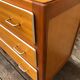 Vintage blond wood chest of drawers, circa 60s