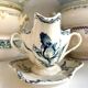Lunéville sauce boat in blue ironstone, "Tulip" service.