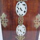 Chinese wooden jewelry box adorned with jade plates