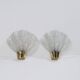 Midcentury Modern wall sconces pair ASEA, "Shell", 1950s, Sweden