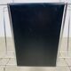 Chrome and black leather magazine rack, 1970s.