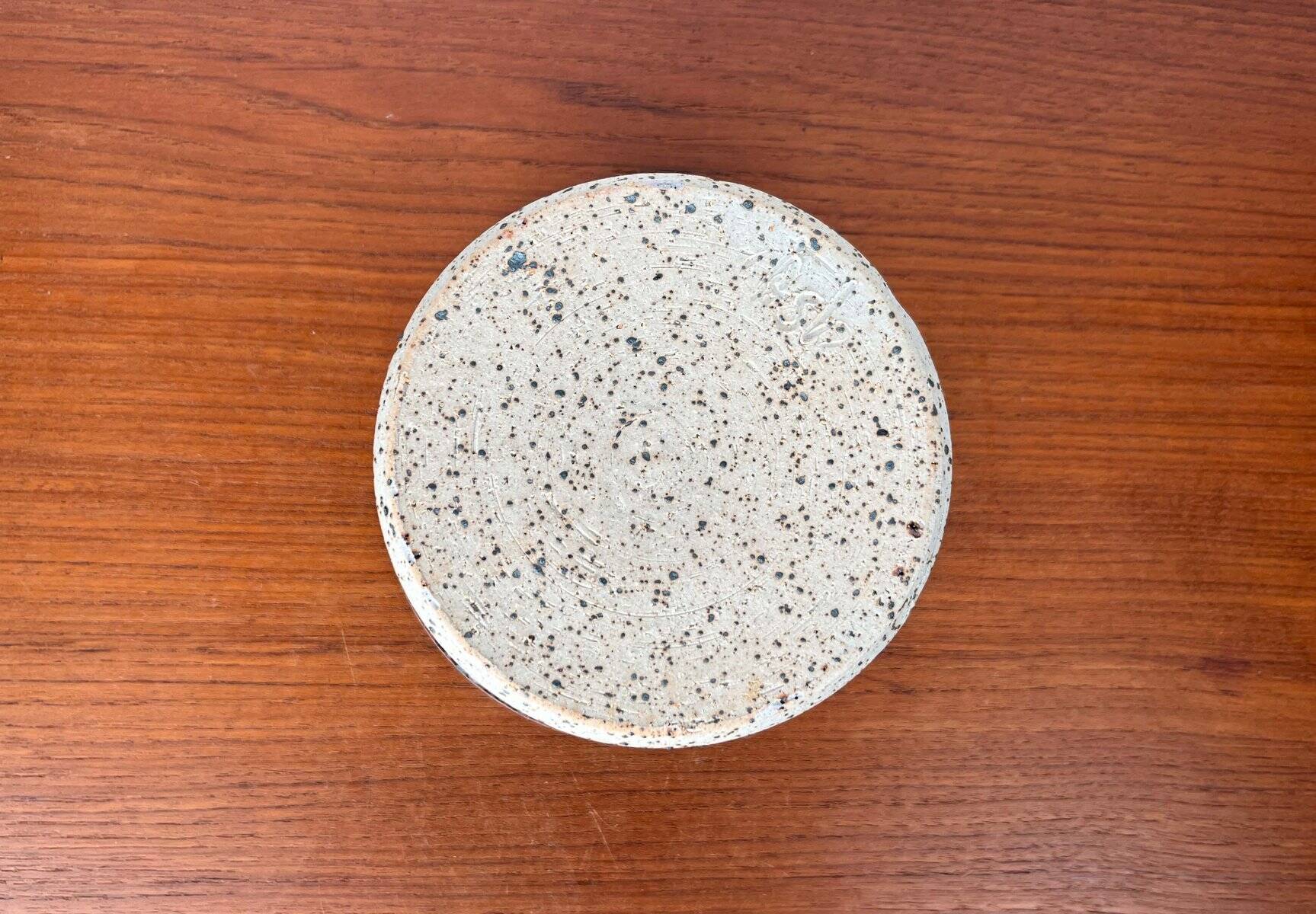 Bol de poterie danoise moderne du milieu du siècle par Erik Askholm, années 1960