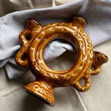 Ceramic candlestick / candelabra from the Menton potter