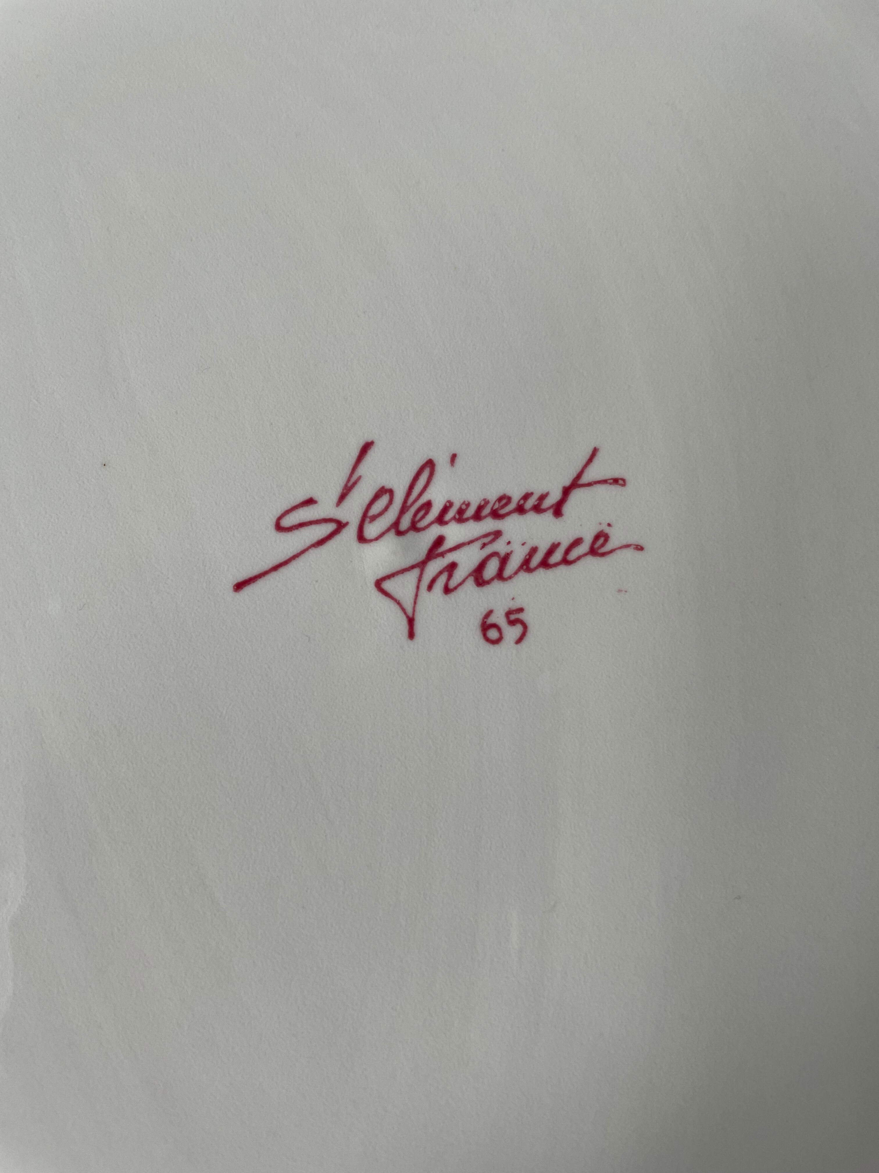 Decorative plate St Clément France