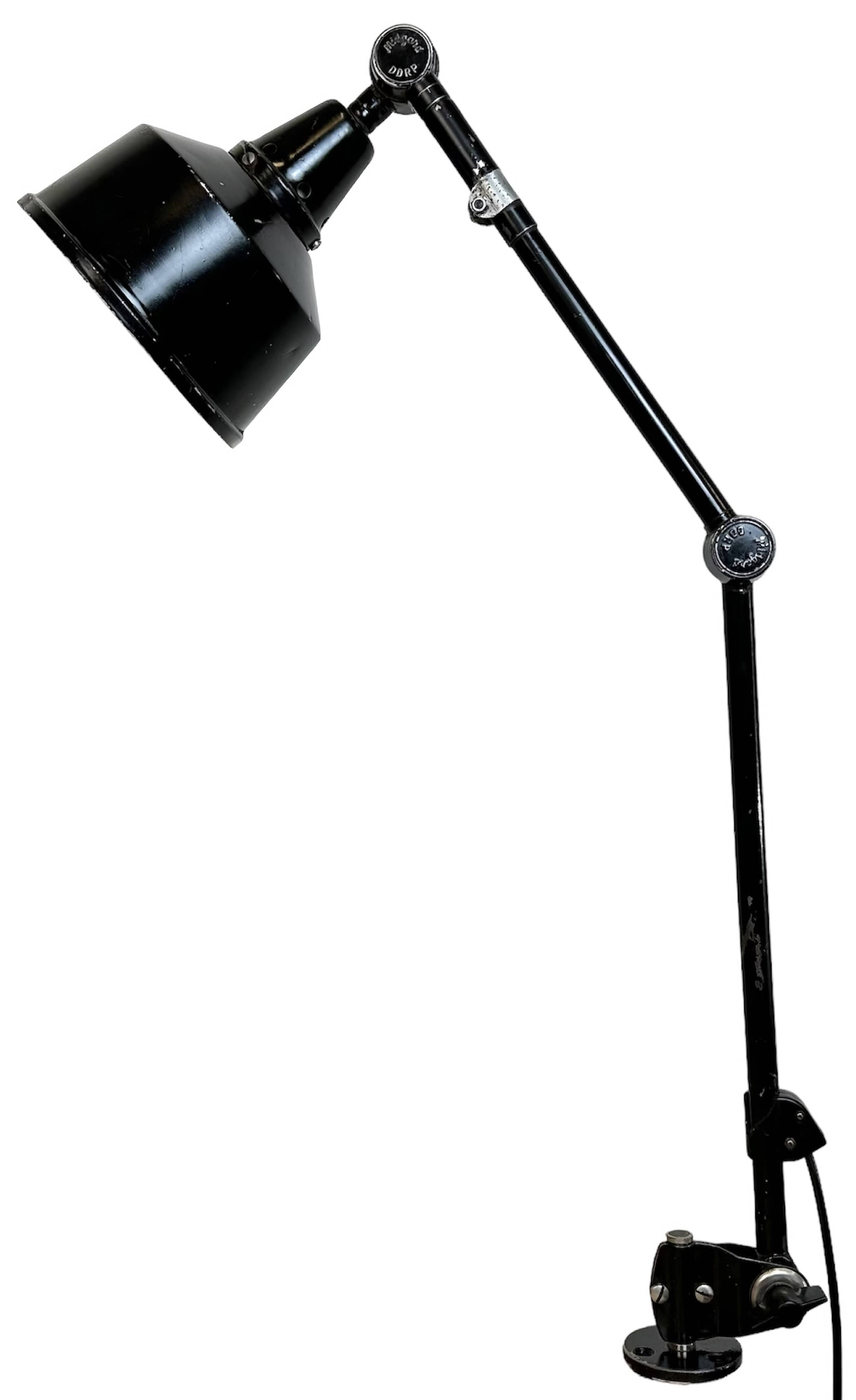 Industrial ddrp desk or wall lamp by curt fischer for midgard, 1930s