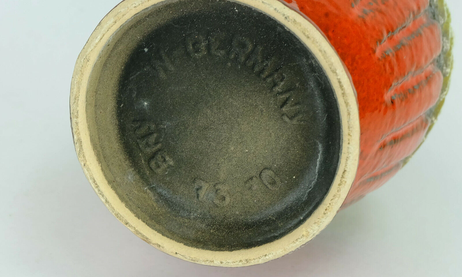 1960's vintage retro vase jug abstract pattern bay keramik wgp model 73 30