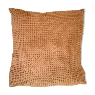 Coussin Gaufré vieux rose