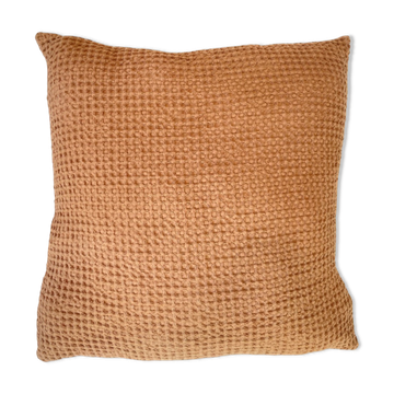 Coussin Gaufré vieux rose