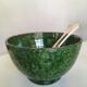 Foucard Jourdan Vallauris green glazed earth bowl 50