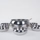 Set of stainless steel bowls, Italian design, 1980s, made in Italy