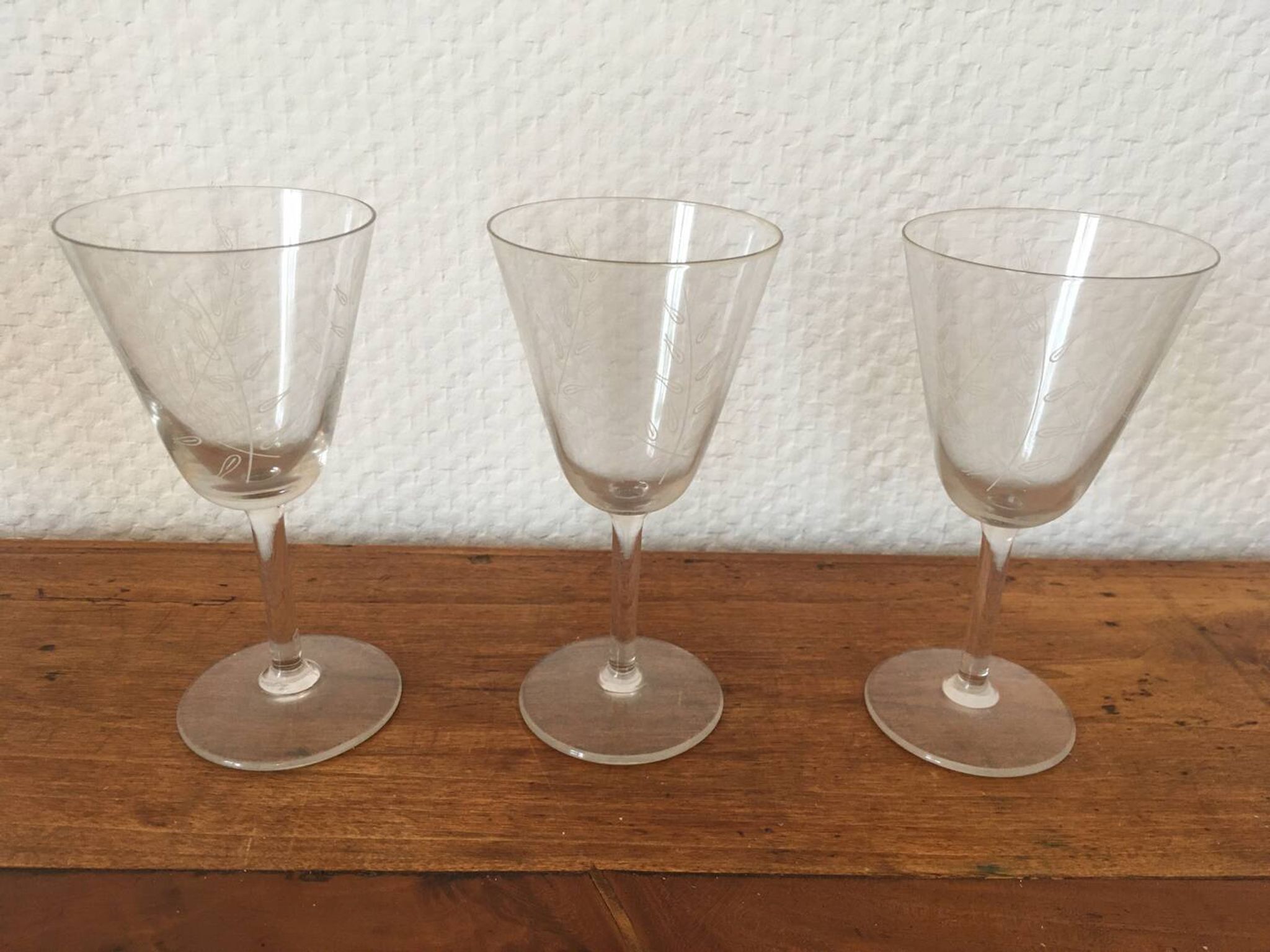 Service verres cristal.