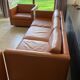 Gold leather salon by Charles Pfister for Knoll 1970
