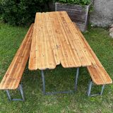 Guinguette table and benches