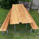 Guinguette table and benches