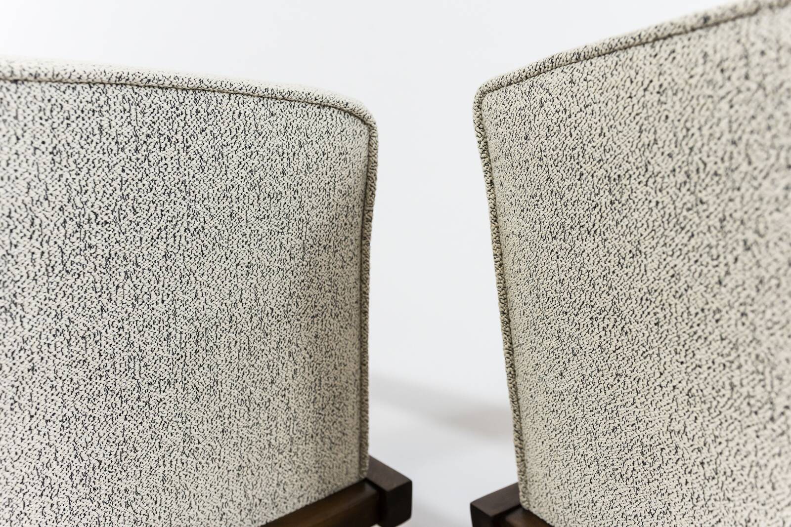 Pair of beige Mid-Century armchairs 1960's