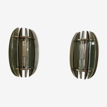 Veca pair of vintage wall light dating from the 1960s.