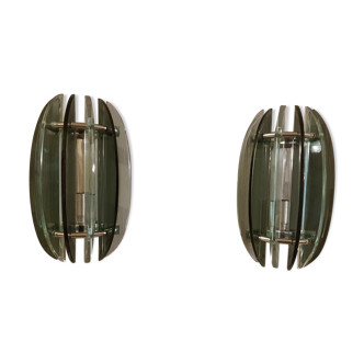 Veca pair of vintage wall light dating from the 1960s.