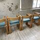 Set de 6 chaises chêne accoudoirs Ate Van Apeldoorn