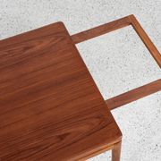 Midcentury Danish smaller dining table in teak by Christian Linneberg 1960s