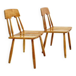 Paire de chaises carl-Gustav