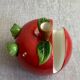 Kitsch apple ceramic napkin, salt, pepper holder
