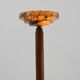 Art Deco Floor Lamp in oak and alabaster, France, ca. 1925